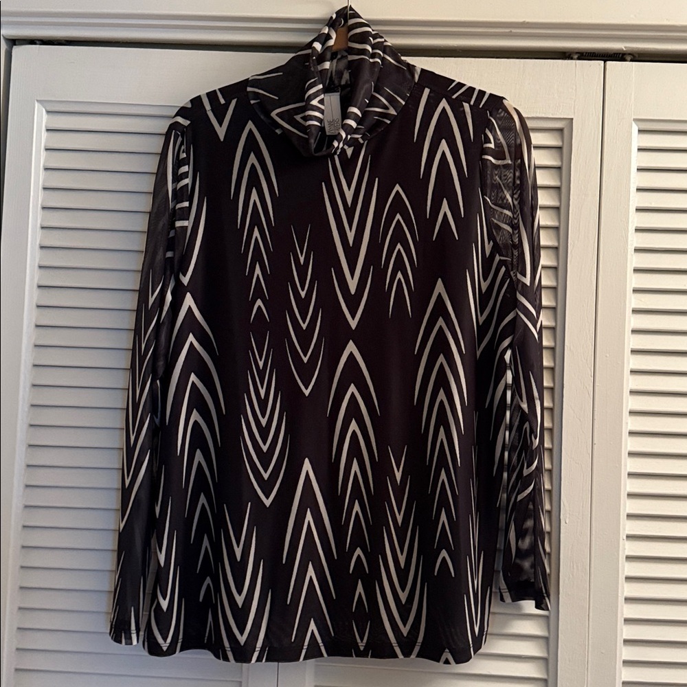 MarlaWynne Mesh Turtleneck